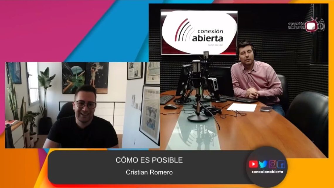 Joan Cwaik con Cristián Romero
